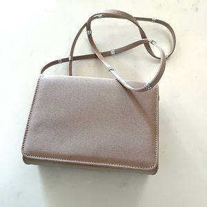 STUART WEITZMAN•taupe evening crossbody bag EUC